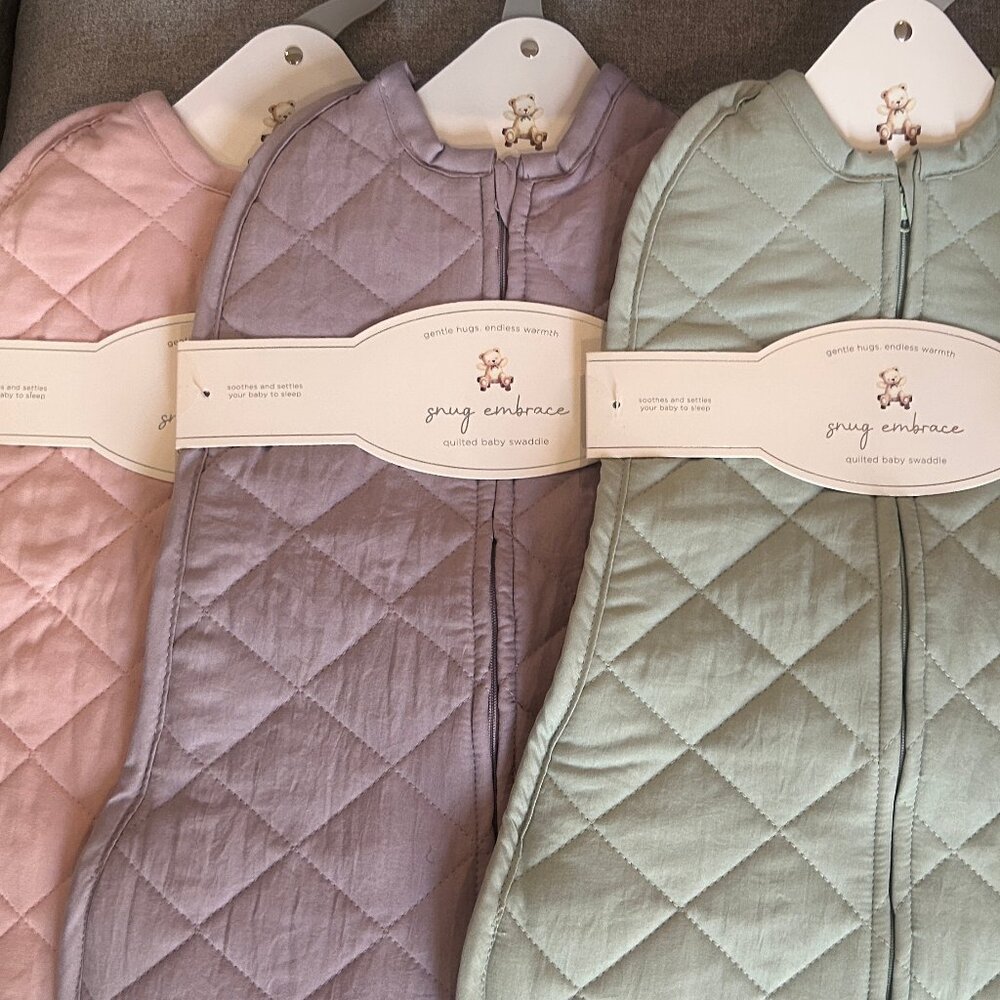 3 NWT Snug Embrace Baby Swaddles 0-3 months
